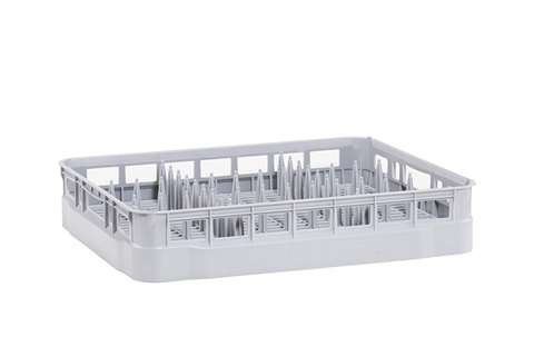 Vaatwaskorf met ingegoten pinnen - 600x500mm - 10/12 plateaus