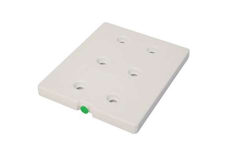Eutect. plaat GN1/2 -3°c - groene dop - 325x265x30mm