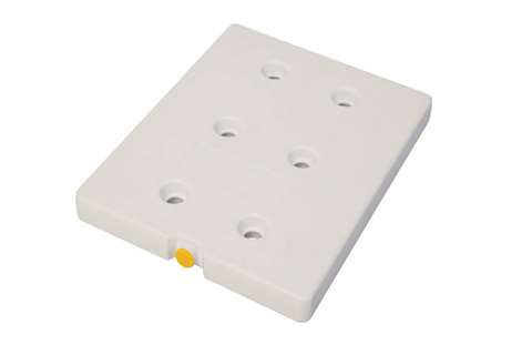 Eutect. plaat pl480 -21°c - gele dop - 480x280x28mm