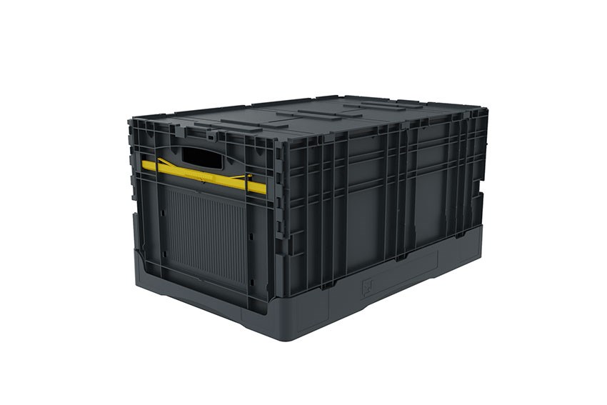 EN Faltbehälter Industry Line 63L - 600x400x320mm - mit Deckel - Geschlössen 