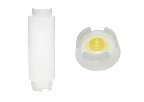 Quetschflasche Mittel Membran 12pce/pck - mit Weissem Schraubdeckel - 592ml