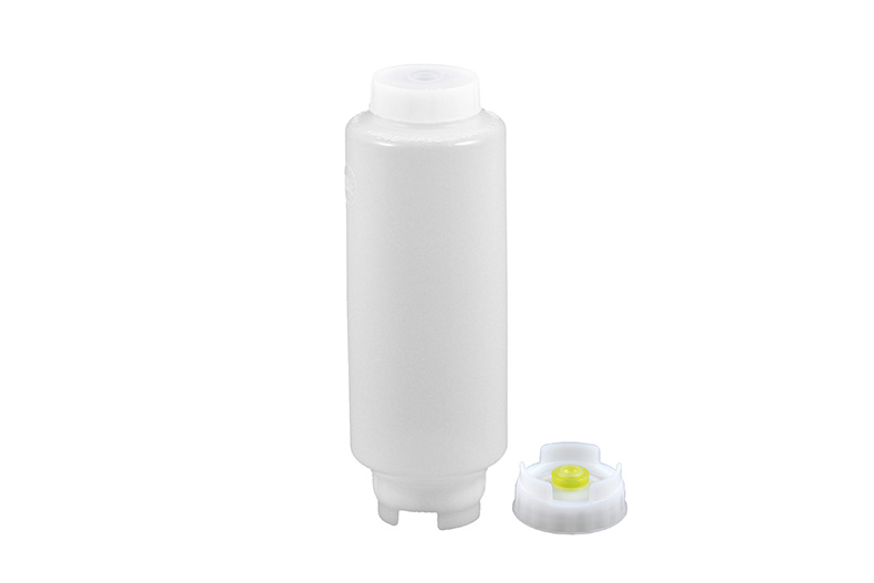 SQUEEZE BOTTLE MEDIUM MEMBRANE - BULK - WITH WHITE SCREW CAP - 710ML 
