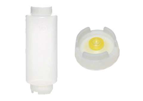 Bouteille souple membrane moyenne 6/pck - avec couvercle à vis blanc - 710ml