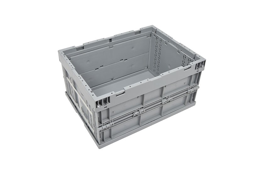 EN Folding crate Solid Line 18L - 400x300x214mm - without lid - closed 