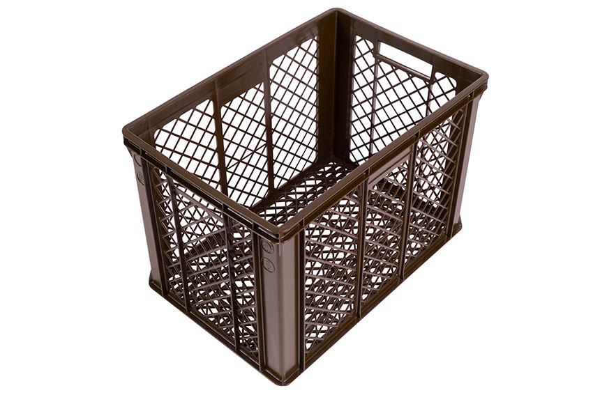 EN bac gerbable à pain 82l - 600x400x410mm - parois et fond perforés - 2 poignées ouvertes 