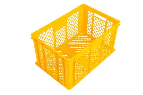 EN Stapelbehälter für Brot 64l - 600x400x320mm - perforierte Wände und Boden teils - 2 offene Griffe