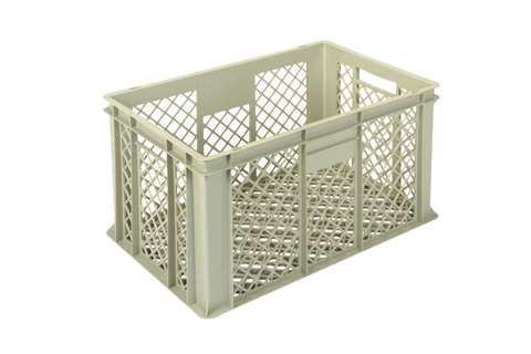EN Stapelbak Gold 63l - 600x400x320mm - geperforeerde wanden en versterkte geperforeerde bodem