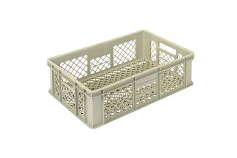 EN-Stapelbehälter Gold 33l - 600x400x170mm - Perforierte Wände und verstärkter perforierter Boden