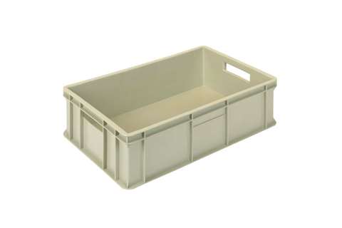 EN Stacking bin Gold Gold 33l - 600x400x170mm - closed sides and reinforced closed bottom