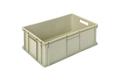 EN Stacking bin Gold Gold 42l - 600x400x220mm - closed sides and reinforced closed bottom