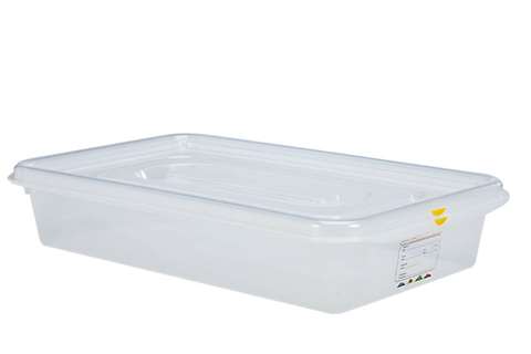 Gastronox 1/1 - 65mm high - 9l - lid and clips included