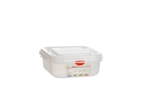 Gastronox 1/6 - profondeur 65mm - 1,1l - couvercle et clips inclus