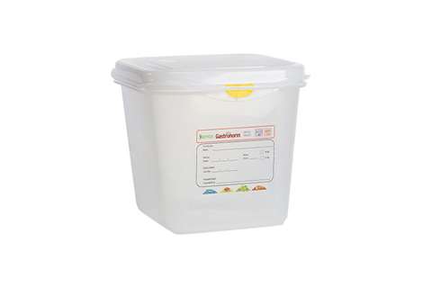 Gastronox 1/6 - profondeur 150mm - 2,6l - couvercle et clips inclus