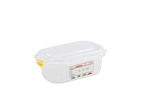 Gastronox 1/9 - 65mm high - 0,6l - lid and clips included