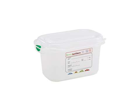 Gastronox 1/9 - 100mm Tiefe - 1l - mit Deckel und Clips