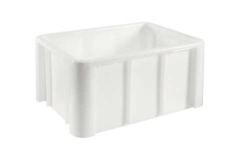 EN Grootvolume opslagbak 140l - 800x600x405mm - afgeronde hoeken - gladde bodem