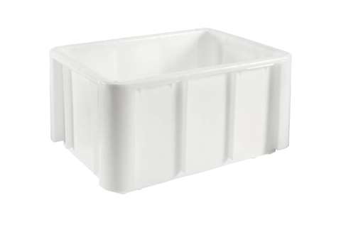 EN Grootvolume opslagbak 140l - 800x600x415mm - afgeronde hoeken - versterkt geribde bodem