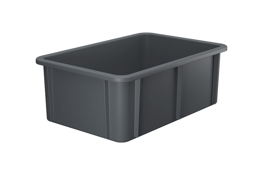 EN stackable transport crate Special 40l - 600x400x215mm - rounded corners 