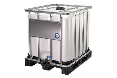 IBC container un 1000l- 1200x1000x1175mm - kunststof pallet - met ontgasser