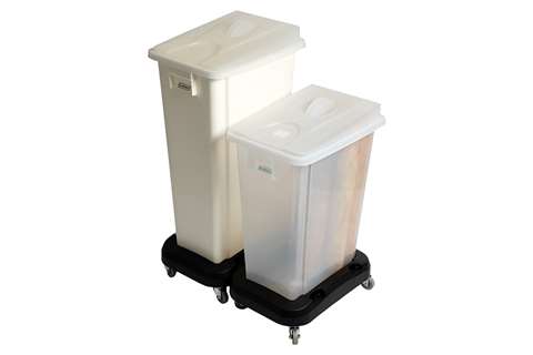 Conteneur de stockage mobile 60L avec chariot