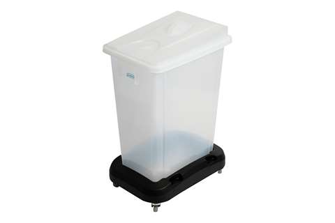 Conteneur de stockage mobile 60L avec chariot