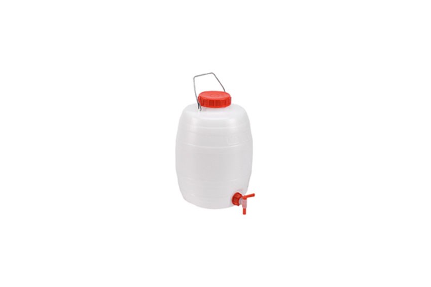 Baril pour liquides - 15l - avec robinet - hxø: 370x268 mm 