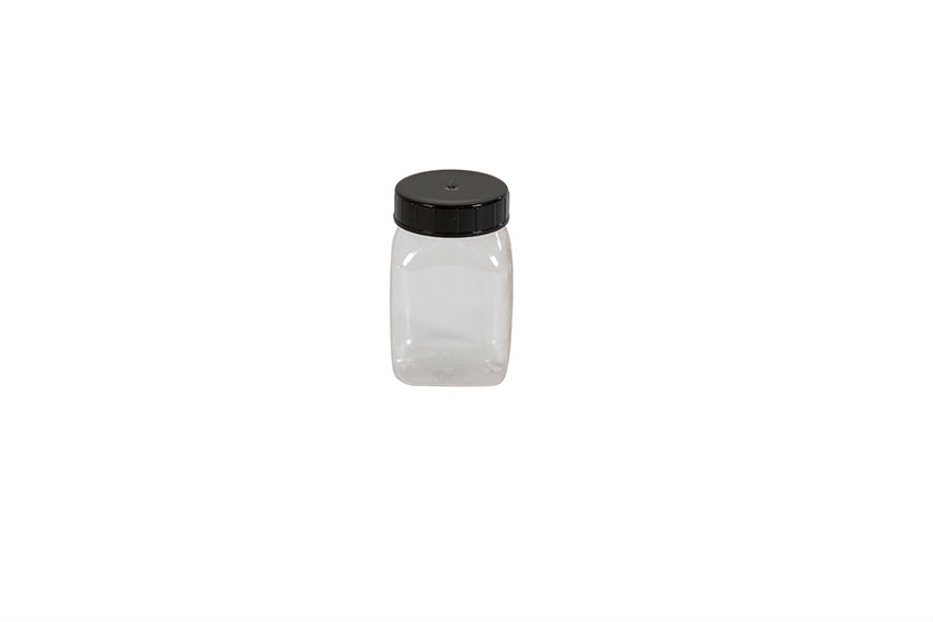 Square container wide opening - 100ml - serie 310 PVC/petg 