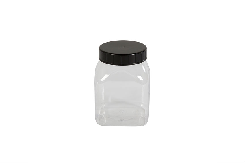Vierkante pot met wijde opening - 500ml - serie 310 PVC/petg 