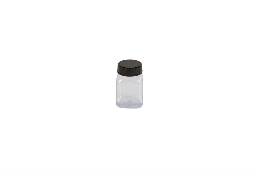 Square container wide opening - 50ml - serie 310 PVC/petg 