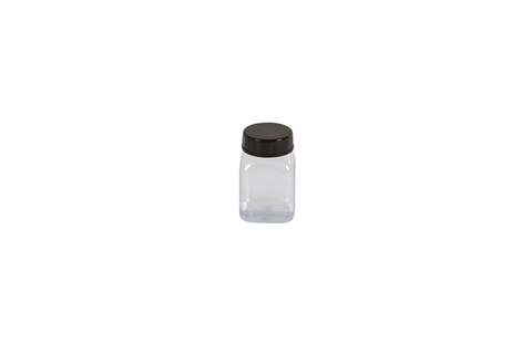 Pot carre à large ouverture - 50ml - serie 310 PVC/petg