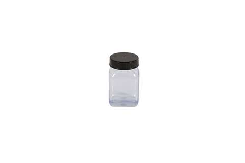 Pot carre à large ouverture - 100ml - serie 310 PVC/petg