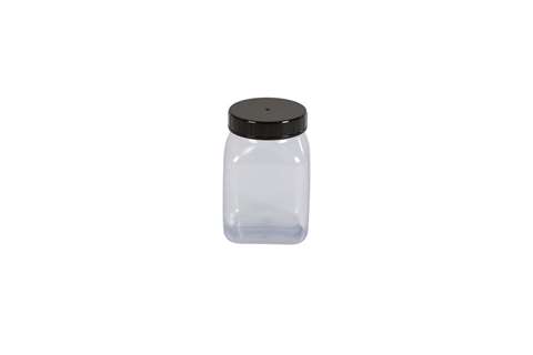 Pot carre à large ouverture - 200ml - serie 310 PVC/petg