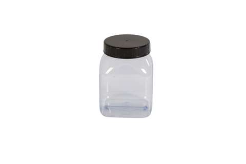 Pot carre à large ouverture - 500ml - serie 310 PVC/petg