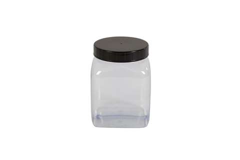 Pot carre à large ouverture - 750ml - serie 310 PVC/petg