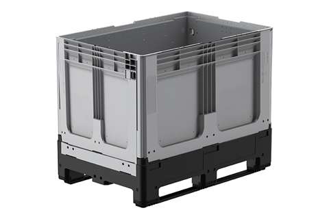 Logifold Box 1200x800x958mm - 660l - geschlossen - 2 Kufen