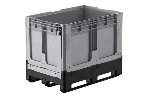 Logifold Box 1200x800x958mm - 660l - geschlossen - 3 Kufen