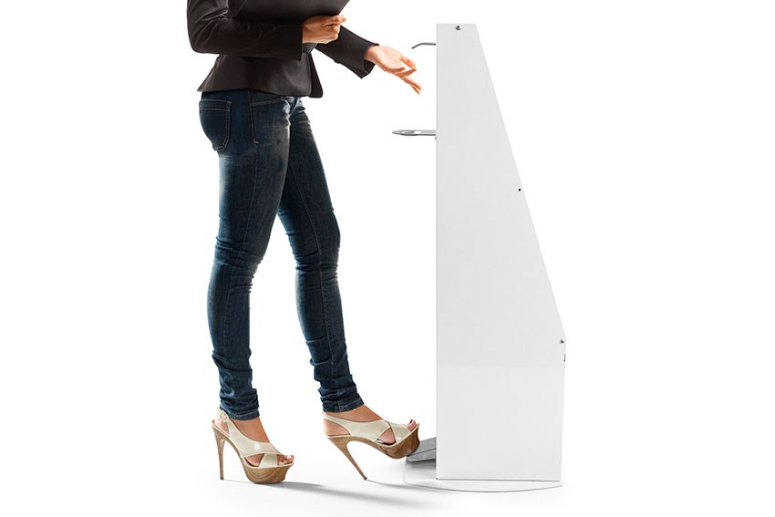 Desinfection unit with pedal - soap/alcogel - capacity: 5l - incl jc 