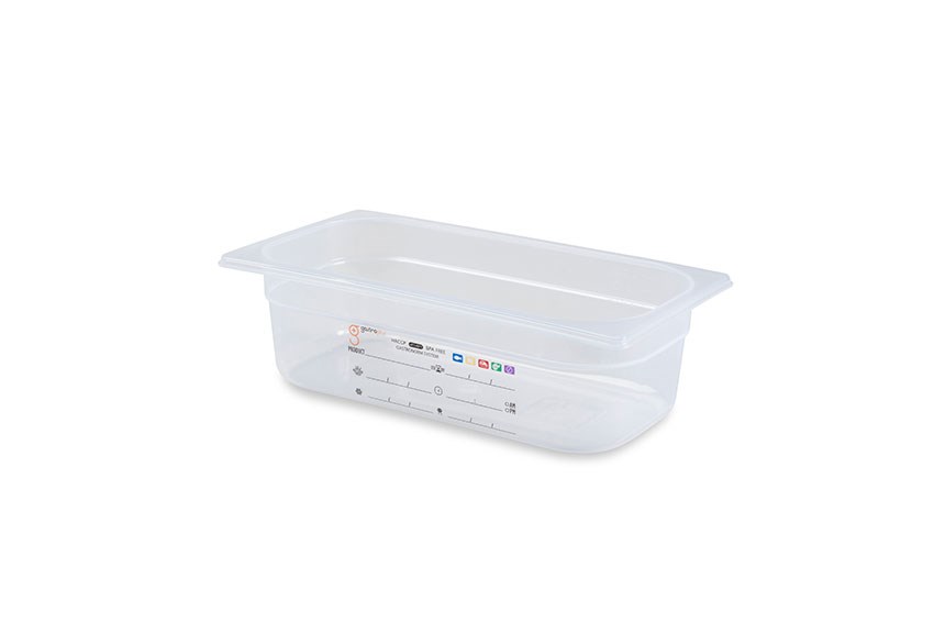 Gastroplus 1/3 - profondeur 100mm - 3,8l - label IML - sans couvercle 