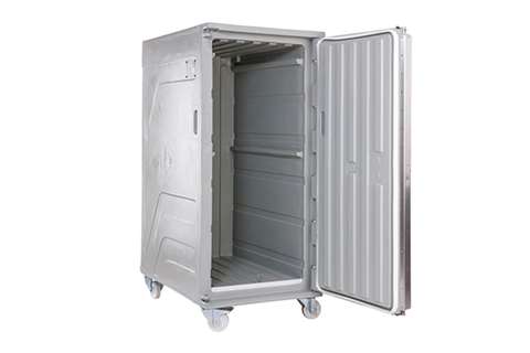 Cargo line isothermal container 860 l - on 4 castors