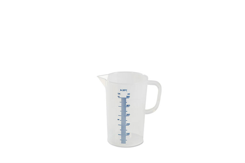 Graduated measuring cup - 500 ml - blue raised scale 