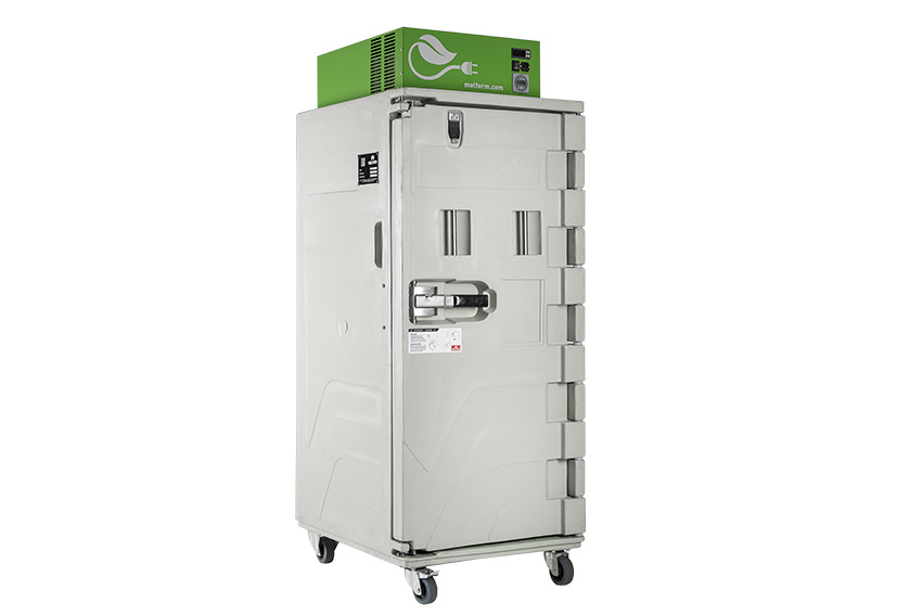 Isothermal container Koala Green 500 - 850x715x1915mm - ventilated cooling - -0°C +10°C - 120Ah 