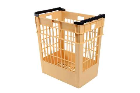 Hoge broodmand 150l - 661x465x700mm - geperforeerde wanden en bodem - 4 open handgrepen