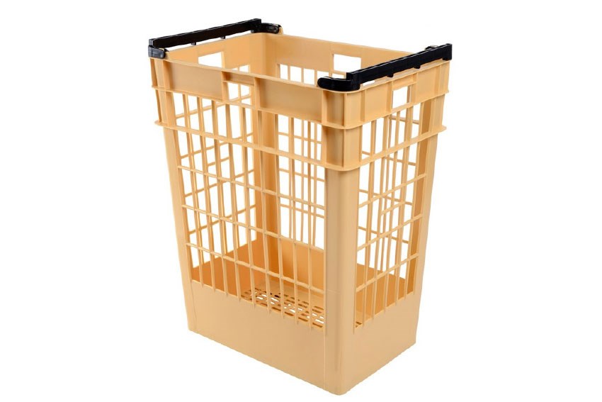 Hoge broodmand 180l - 661x465x830mm - geperforeerde wanden en bodem - 4 open handgrepen 