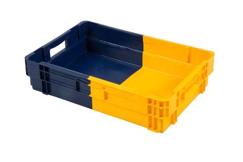 En Nest- und Drehstapelbehälter 25l - 600x400x144mm - geschlossene Wände und Boden - Bicolor
