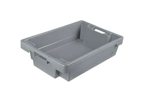 EN Nestable and stackable crate 25l - 600x400x150mm - closed sides and bottom