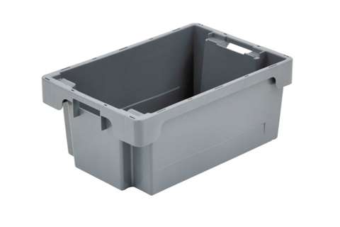 EN Nestable and stackable crate 40l - 600x400x250mm - closed sides and bottom