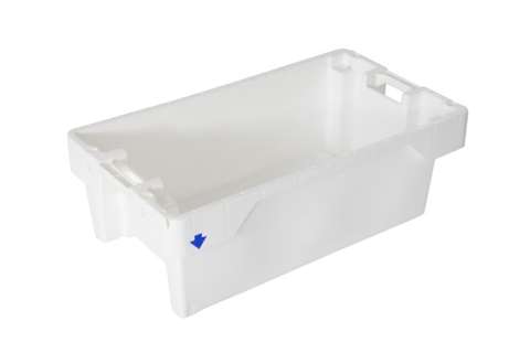 Bac à poissons 60l emboîtable et gerbable - 800x450x270mm - fond de drainage