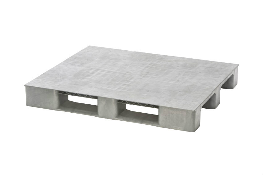 Palette comfort - 1200x1000x150mm - rec - plateau fermé  - 2 semelles 