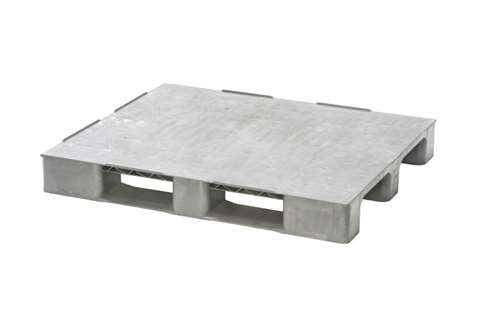 Palette comfort - 1200x1000x150mm - rec - plateau fermé  - 3 semelles