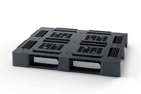 Pallet Classic line - 1200x1000x150mm - open deck - 3 skids - 7mm edge - 2000 kg dynamic capacity